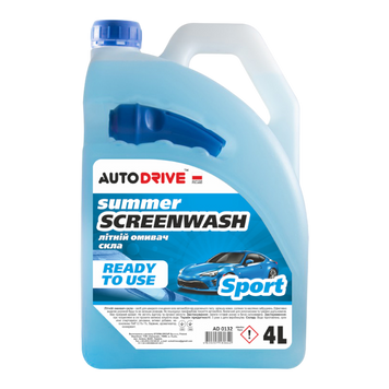 Склоомивач Літній Auto Drive Summer Screen Wash Sport, 4л (AD0132) AD0132 фото