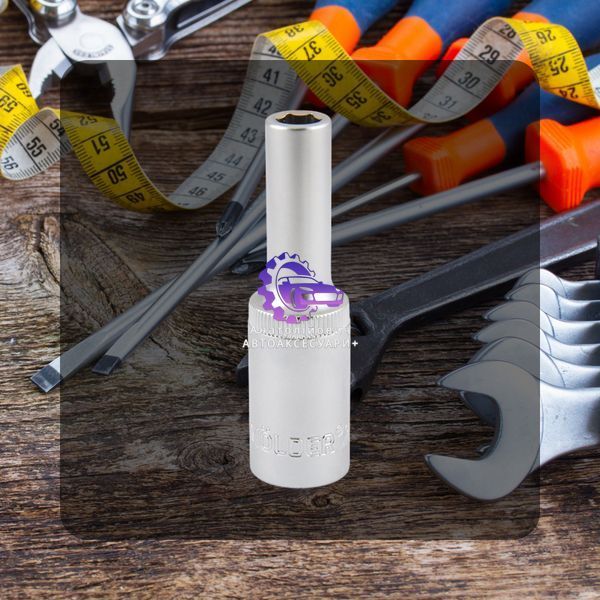 Головка торцева подовжена &mdash; Molder MT62108 8 мм, 1/2&Prime; Cr-V (Арт. MT62108) MT62108 фото