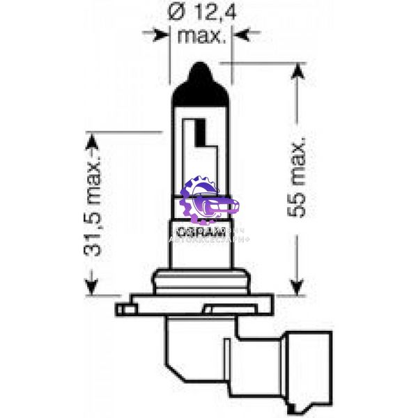 Лампа головного освітлення OSRAM HB4 12V 51W P22d ORIGINAL (Арт. 9006-01B) 9006-01B фото