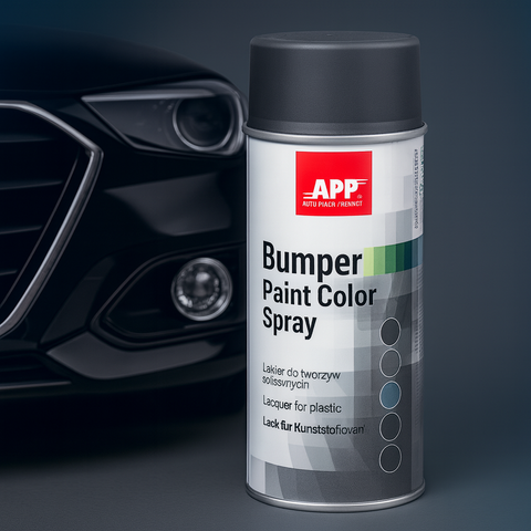 Фарба бамперна &mdash; APP Bumper Paint Color Spray 400 мл темний антрацит (арт. 210408) 210408 фото