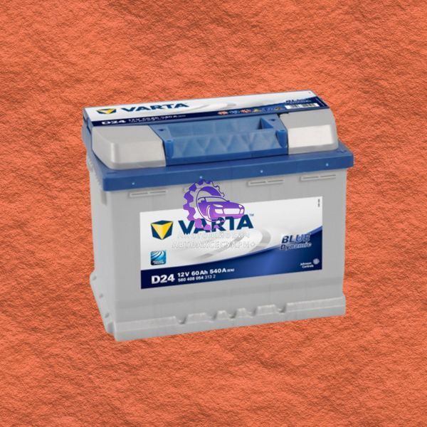 Акумулятор VARTA Blue Dynamic D24 60Ah 540A R+ L2 (Арт. 533078) 533078 фото