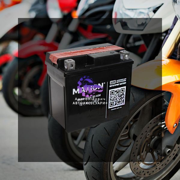 Мото акумулятор MOTO YTX 5L-BS MAXION (12V, 4A) сухий без електроліту (Арт. MXBM-YTX5L-BS) MXBM-YTX5L-BS фото