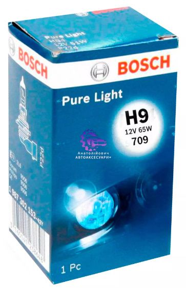 Лампа Bosch Pure Light H9 12V 65W (Арт.1987302082) 1987302082 фото