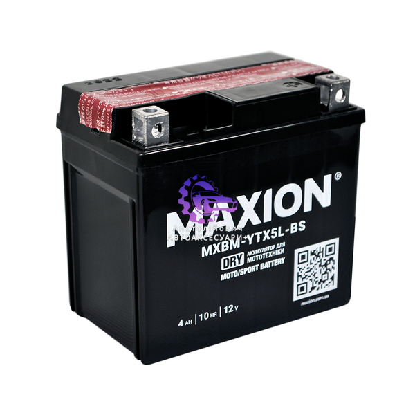 Мото акумулятор MAXION MXBM-YTX7L-BS AGM (12V, 6Ah) сухозаряджений без електроліту (Арт. MXBM-YTX7L-BS) MXBM-YTX7L-BS фото