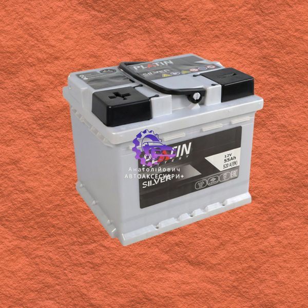 Автомобільний акумулятор PLATIN Silver MF 55Ah 520A L+ (h=175) (Арт. 5502515) 5502515 фото