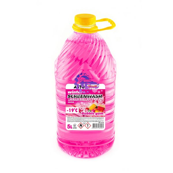 Омивач скла зимовий AutoDrive Bubble Gum -19°С 5л (Арт. AD0138) AD0138 фото