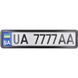 Рамка під номер CarLife, металева, чорна глянцева (Арт. NH430) NH430 фото 1