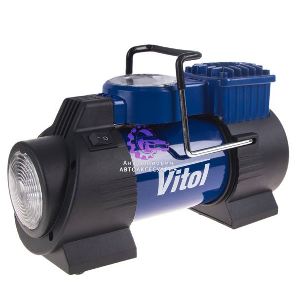 Компресор "ViTOL" К-60 150psi / 15Amp / 40л / лiхтар / прикурювач (Арт. К-60) К-60 фото