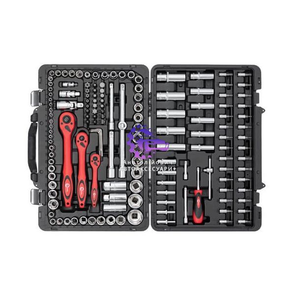 Набір інструментів професійний 1/4" & 3/8" & 1/2", 151 од., Cr-V INTERTOOL ET-7151 фото