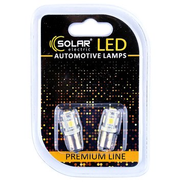 LED Автолампа SOLAR 24V T8.5 BA9s 5SMD White (SL2531), Набір 2 шт. SL2531 фото