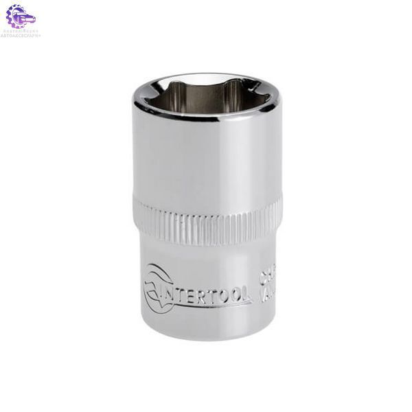 Головка шестигранна 1/2" 17мм x 38мм CrV INTERTOOL ET-0017 фото