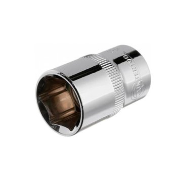 Головка шестигранна 1/2" 18мм x 38мм CrV INTERTOOL ET-0018 фото