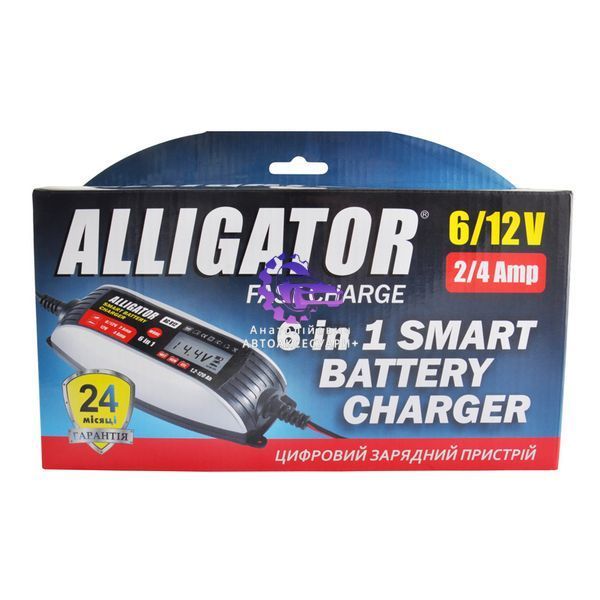 Зарядний пристрій Alligator AC812 6/12V 4A 1,2&ndash;120Ah AC812 фото