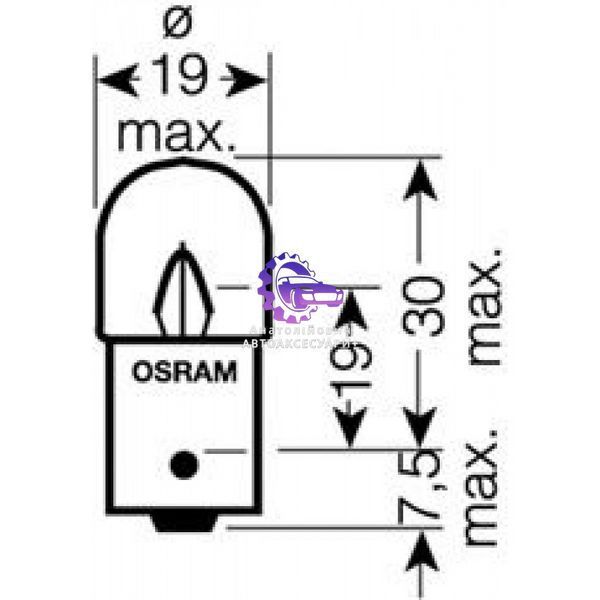 Автомобільна лампа OSRAM R10W 24V 10W BA15s TRUCKSTAR PRO (Арт. 5637TSP) 5637TSP фото
