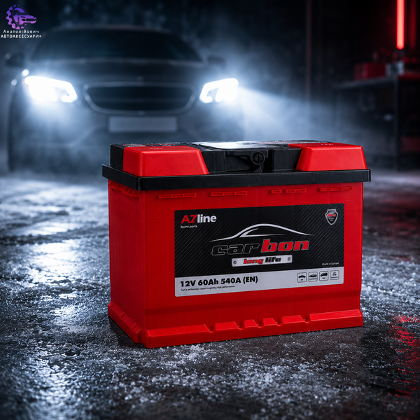 Акумулятор Carbon Euro 60Ah 540A 12V R+ 242&times;175&times;190 мм 31764 31764 фото