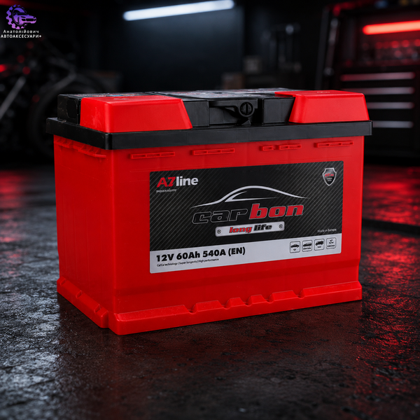 Акумулятор Carbon Euro 60Ah 540A 12V R+ 242&times;175&times;190 мм 31764 31764 фото