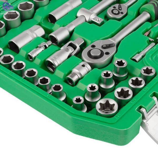Набір інструментів INTERTOOL ET-6108SP, 1/2" & 1/4", 108 од., вуглецева сталь (Арт. ET-6108SP) ET-6108SP фото