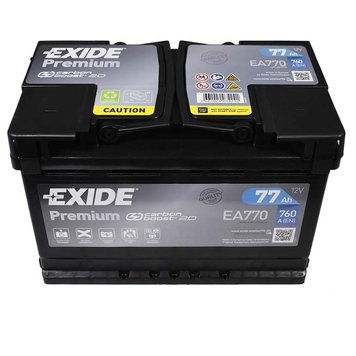 Автомобільний акумулятор EXIDE Premium 77Ah 760A R+ (Арт. EA770) EA770 фото