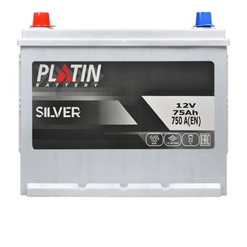 Автомобільний акумулятор PLATIN Silver Asia SMF 75Ah 750A L+ (N50) (Арт. ak5752179) ak5752179 фото