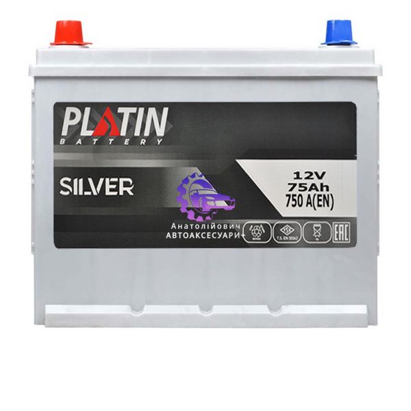 Автомобільний акумулятор PLATIN Silver Asia SMF 75Ah 750A L+ (N50) (Арт. ak5752179) ak5752179 фото