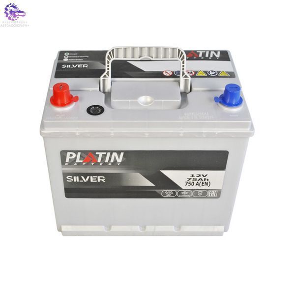 Автомобільний акумулятор PLATIN Silver Asia SMF 75Ah 750A L+ (N50) (Арт. ak5752179) ak5752179 фото