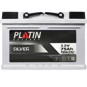 Акумулятор автомобільний PLATIN Silver MF 75Ah 750A R+ (Арт. 5752220) 5752220 фото