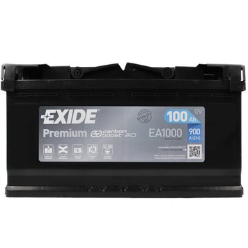 Автомобільний акумулятор EXIDE Premium 100Ah 900A R+ (Арт. EA1000) EA1000 фото