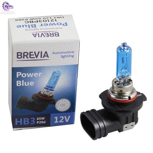 Галогенова лампа Brevia HB3 12V 65W Power Blue 4200K (P20d) 12103PBC фото