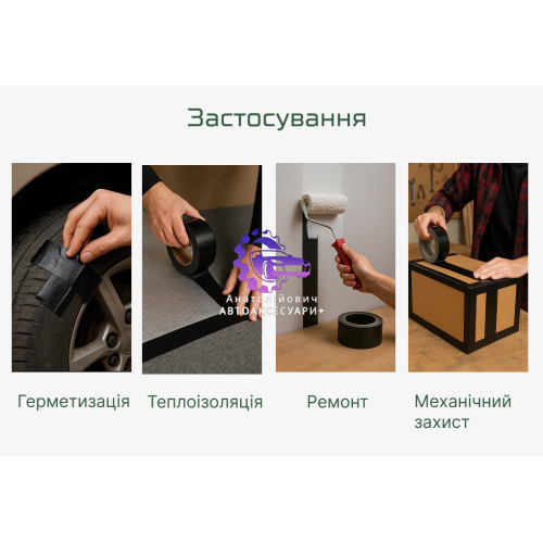 Армований посилений скотч Alloid Pro RT-2004825 чорного кольору
