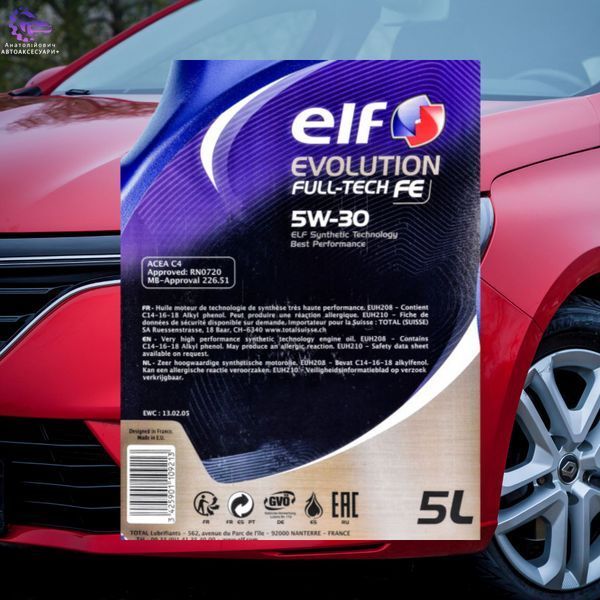 Моторна олива Elf Evolution Full-Tech FE 5W-30 5л синтетична для дизельних та бензинових двигунів (Арт. 216689) 216689 фото