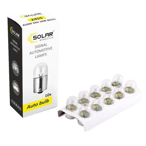 Лампа розжарювання SOLAR R10W 24V 10W BA15s (2455) 2455 фото