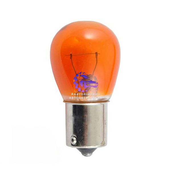 Лампа розжарювання SOLAR PY21W 12V 21W BA15s Amber (1271) 1271 фото