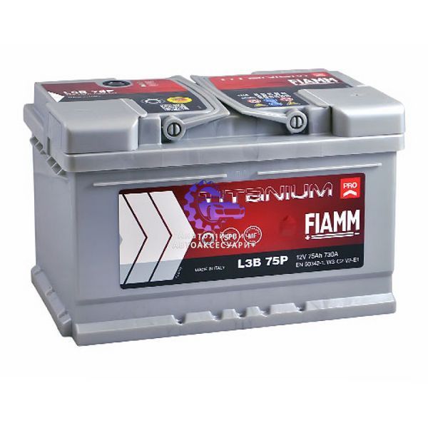 Акумулятор &mdash; FIAMM Titanium Pro 75 Ah 730 A R+ (L3B) (Арт. 7905156) 7905156 фото