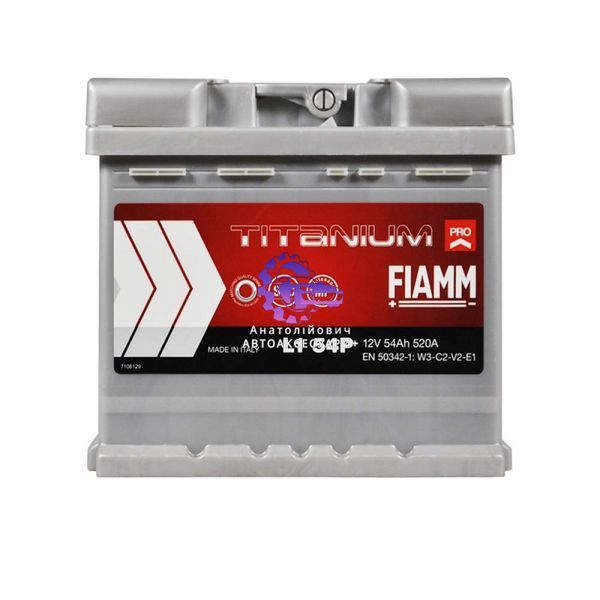 Автомобільний акумулятор FIAMM Titanium Pro 54Ah 520A R+ (L1) (Арт. 7905145) 7905145 фото