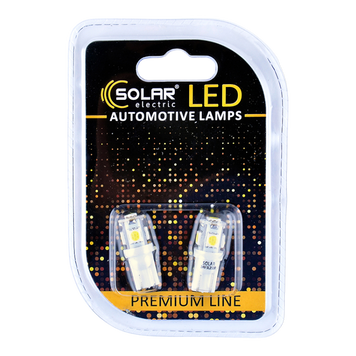 LED Автолампа SOLAR T10 5SMD White 24V, Набір 2 шт. (SL2530) SL2530 фото