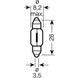 Автолампа OSRAM 12V 3W SV7-8 ORIGINAL C3W (Арт. 6428) 6428 фото 2