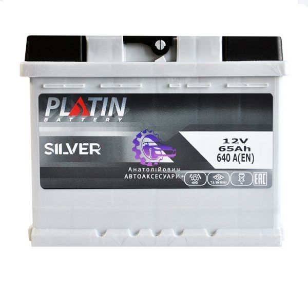 Акумулятор автомобільний Platin Silver MF 65Ah 640A R+ (Арт. ak5652068) ak5652068 фото