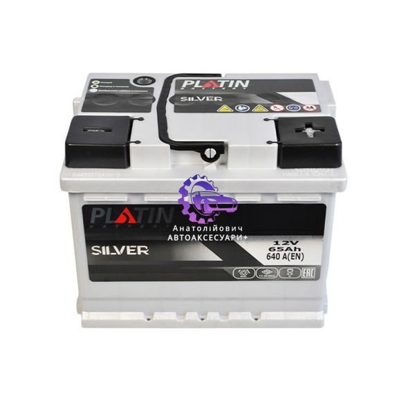 Акумулятор автомобільний Platin Silver MF 65Ah 640A R+ (Арт. ak5652068) ak5652068 фото