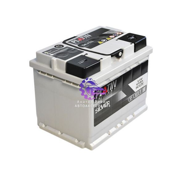 Акумулятор автомобільний Platin Silver MF 65Ah 640A R+ (Арт. ak5652068) ak5652068 фото