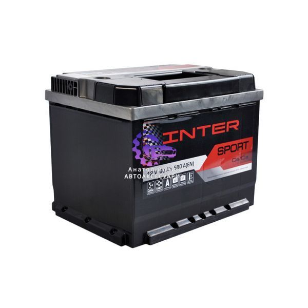 Акумулятор автомобільний Inter Sport 60Ah 580A L+ (Арт. 4820219073925) 4820219073925 фото
