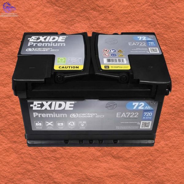 Автомобільний акумулятор EXIDE Premium EA722 72Ah 720A R+ (Арт. EA722) EA722 фото