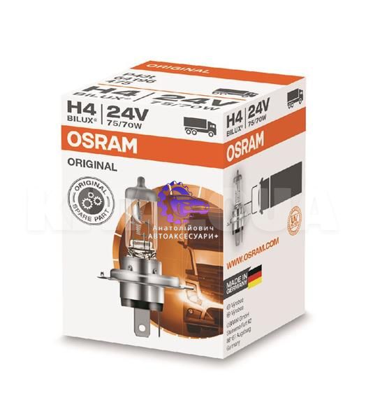 Автомобільна лампа OSRAM H4 24V 75W P43t ORIGINAL (Арт. 64196) 64196 фото