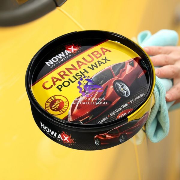 Віск для полірування кузова автомобіля NOWAX Carnauba 230г твердий (NX45230) NX45230 фото