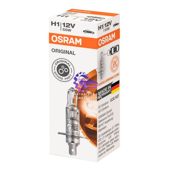 Автомобільна лампа OSRAM H1 12V 55W P14.5s ORIGINAL (Арт. 64150) 64150 фото