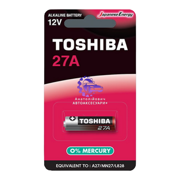 Батарейки 27a 12V Toshiba alkaline 27A BP-1C фото