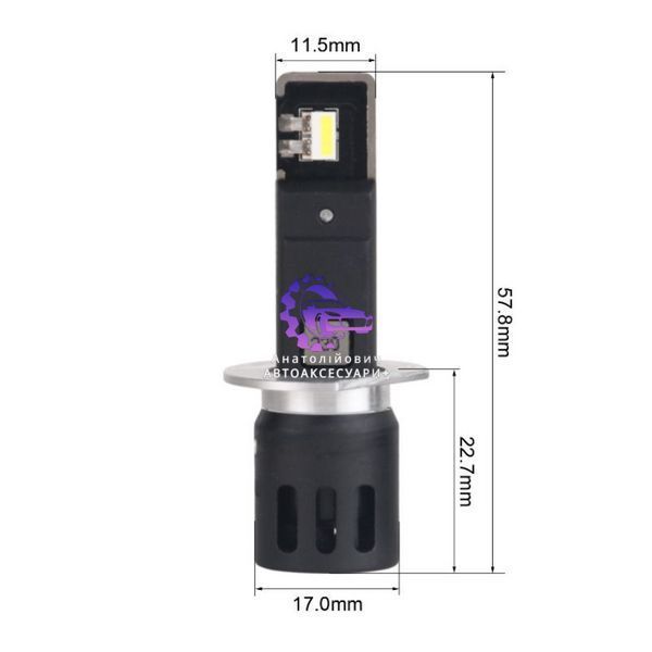 LED лампа Carlamp Day Light Gen2 H1 7500Lm 5800K (2 шт.) DLG2H1 фото