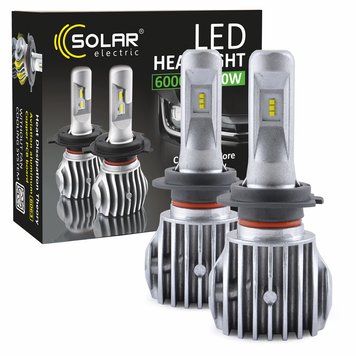 LED Автолампа SOLAR H7 12/24V 6500K 6000Lm 50W Cree Chip (8607) 8607 фото