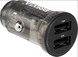 Автомобільний зарядний пристрій Brevia ePower DualDrive 15W 2xUSB-A, прозорий чорний (47015DUB) 47015DUB фото 3