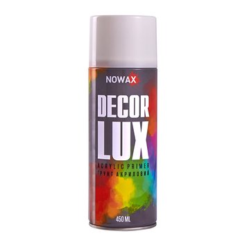 Грунтівка акрилова Nowax Spray біла RAL9010, 450мл (Арт. NX48048) NX48048 фото