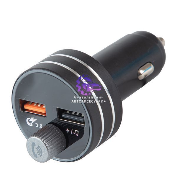 FM-модулятор VOIN W-3301 12-24V з Bluetooth 5.0, 2 USB 3.1A, Hands-free та підсвіткою (Арт. W-3301) W-3301 фото